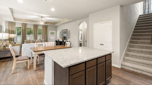 Kitchen to Dining Area and Family Room