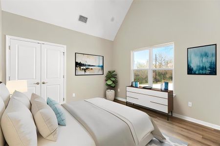 Virtually Staged Bedroom