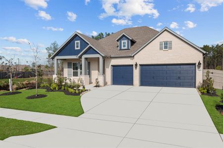 New construction Single-Family house 17007 Sweet Iris Ct, Conroe, TX 77302 The Birkshire- photo 0