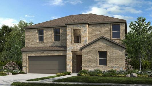 New construction Single-Family house 408 Doodle Ln, Hutto, TX 78634 Lavaca- photo 0