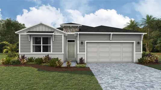 New construction Single-Family house 1504 Love Grass Ter, Parrish, FL 34219 plan Delray - image