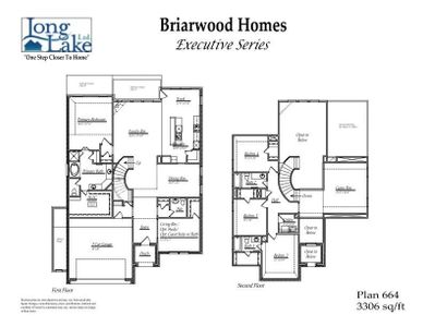 Plan 664 features 5 bedrooms, 4 baths, and over 3,300 square feet of living space.