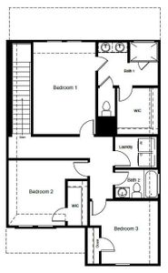 D.R. Horton's Angelina floorplan, 2nd floor - All Home and community information, including pricing, included features, terms, availability and amenities, are subject to change at any time without notice or obligation. All Drawings, pictures, photographs, video, square footages, floor plans, elevations, features, colors and sizes are approximate for illustration purposes only and will vary from the homes as built.