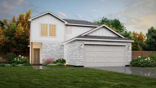 New construction Single-Family house 233 Gathering Dr, San Antonio, TX 78253 plan Pine View - image