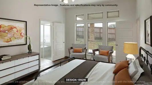 New construction Single-Family house 9945 Paladin Rdg, San Antonio, TX 78254 plan 1992W - image 6