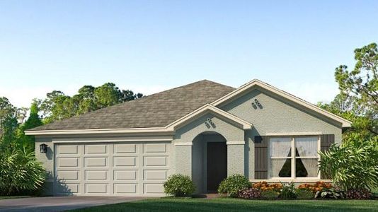 New construction Single-Family house 10931 Gentle Current Way, Parrish, FL 34219 Aria- photo 0