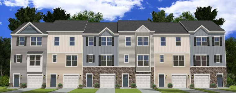 New construction Multi-Family house 851 Parc Townes Drive, Unit 10, Wendell, NC 27591 Linville- photo 1 1