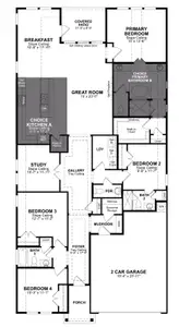 New construction Single-Family house 222 Gazelle Pt, Cibolo, TX 78108 plan Blanco - image