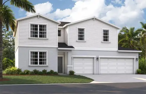 New construction Single-Family house 1412 Dunblane Wy Ne, Palm Bay, FL 32905 plan The Linden - image