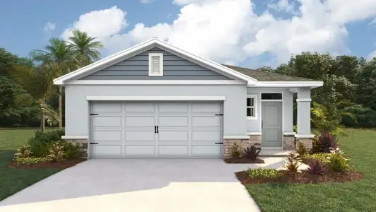 New construction Single-Family house 9777 Brave Buck Ave, Land O' Lakes, FL 34638 plan Harper - image