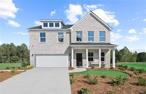 New construction Single-Family house 371 Foxglove Wy, Mcdonough, GA 30253 Hampton - photo 0