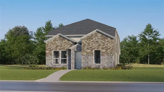 New construction Single-Family house 18010 Cedar Waxwing Wy, Unit 9, Pflugerville, TX 78660 plan Santiago - image