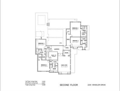 Second floor plan