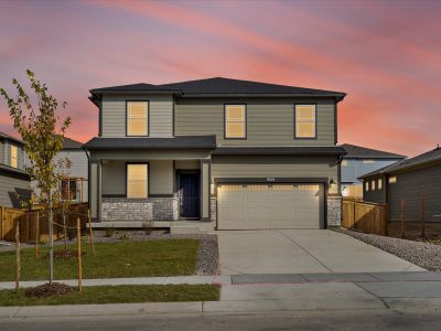 New construction Single-Family house 8888 Salida St, Commerce City, CO 80022 Bluebell- photo 0