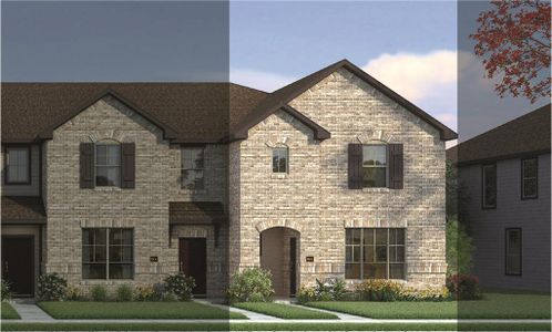 New construction Townhouse house 207 Territory Trail Ft, Fort Worth, TX 76120 Bowie 5A1 A- photo 0 0