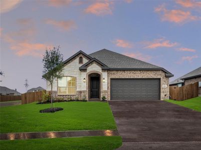 New construction Single-Family house 1344 Elk Ridge Drive, Crowley, TX 76036 Concept 2186- photo 0