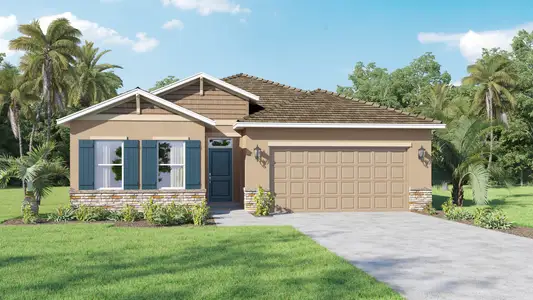 New construction Single-Family house 4522 Wren Trl, Mims, FL 32754 plan Bristol - image