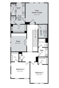 Structural options added include: extended owner's shower and walk in closet, walk in pantry, Dual Owner's Suite, study.