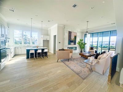 Extremely wide and spacious corner unit floorplan flooded with natural light