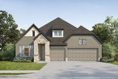 New construction Single-Family house 9107 Clear Water Trl, Manvel, TX 77578 plan The Chamomile - image