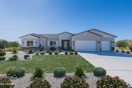 New construction Single-Family house 4550 N 192Nd Drive, Litchfield Park, AZ 85340 Modern Farmhouse- photo 0