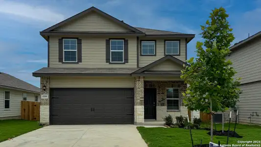 New construction Single-Family house 15559 Mint Patch Mdw, Von Ormy, TX 78073 The Madison- photo 0 0