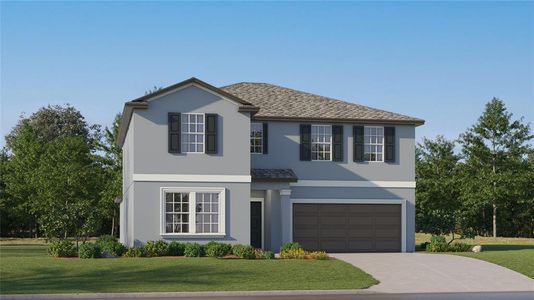 New construction Single-Family house 13077 Calcite Blue Avenue, Wimauma, FL 33598 Trenton II- photo 0