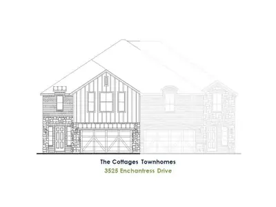 New construction Townhouse house 3525 Enchantress Dr, Lewisville, TX 75056 Building 17 Unit 1- photo 0