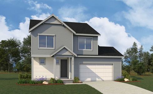 New construction Single-Family house 676 Piedmontese Street, Johnstown, CO 80534 Trailhead Series - Switchback- photo 0