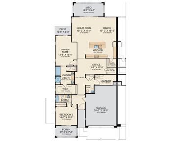 New construction Duplex house 3342 S Stuart Ct, Gilbert, AZ 85297 plan Residence One - image 4