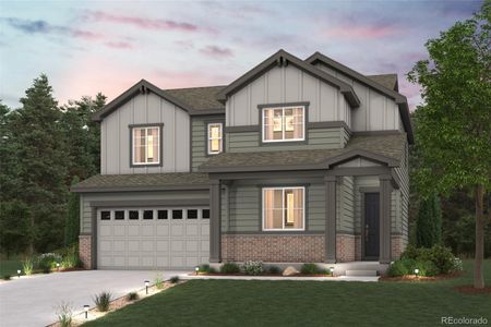New construction Single-Family house 42571 Kinloch Trl, Elizabeth, CO 80107 plan Powell - image