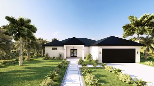 New construction Single-Family house 821 Frederick Reid St E, Lehigh Acres, FL 33974 - image