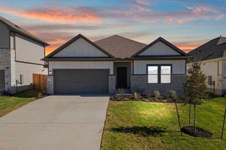 New construction Single-Family house 249 Red Tail Hawk Ln, Cedar Creek, TX 78612 plan Starr - image