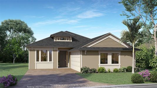 New construction Single-Family house 229 Hawthorn Avenue, Palm Coast, FL 32164 The Ashbourne- photo 0