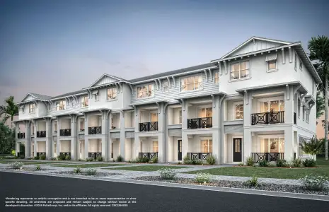 New construction Single-Family house 159 Palm Horizon Wy, Juno Beach, FL 33408 plan Oakshore - image