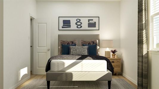 Bedroom featuring wood-type flooring