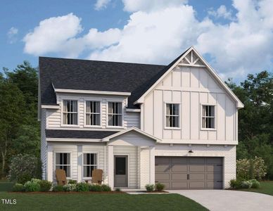 New construction Single-Family house 3297 Oakfields Road, Unit Lot 1, New Hill, NC 27562 Madison Homeplan- photo 0