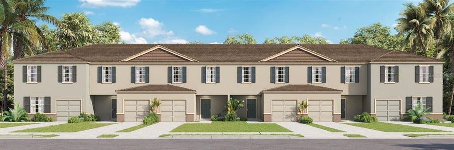 New construction Townhouse house 3488 Major Oak Boulevard, Apopka, FL 32703 HOLLY- photo 0