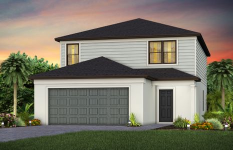 New construction Single-Family house 627 Lakeside Oasis Ave, Lehigh Acres, FL 33936 plan McNair - image