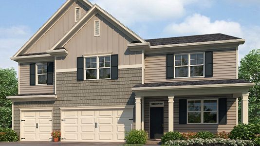 New construction Single-Family house 1427 Lincoln Ln, Braselton, GA 30517 plan Mansfield - image