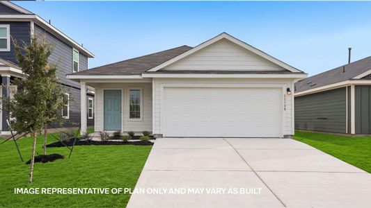 New construction Single-Family house 13412 Roughstock Wy, Mustang Ridge, TX 78610 plan The Caroline - image