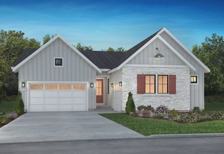 New construction Single-Family house 11148 Amber Light Trl, Littleton, CO 80125 plan 5088 Willowbend Elevation A - Modern Farmhouse - image