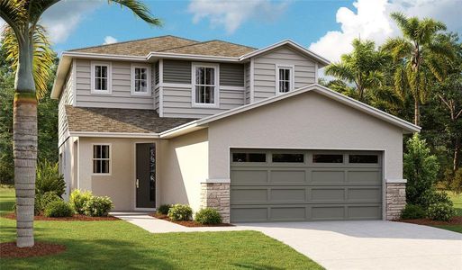 New construction Single-Family house 5948 Jensen View Avenue, Apollo Beach, FL 33572 Palm- photo 0