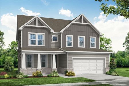 New construction Single-Family house 67 Rocking Wood Vw, Dallas, GA 30157 The Willow B- photo 0