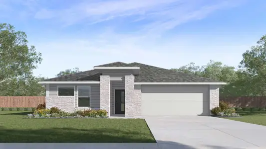 New construction Single-Family house 151 Morning Glory Lp, Kyle, TX 78640 plan The Lakeway - image