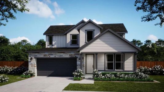 New construction Single-Family house 161 Capernaum Ct, Kyle, TX 78640 plan Caroline Floor - image