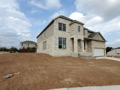 New construction Single-Family house 101 Chimney Stone Trl, Georgetown, TX 78628 Classic Series - Brown- photo 1 1