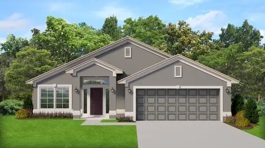 New construction Single-Family house 12402 Langley Dr, Unit Lot 77, Spring Hill, FL 34609 plan 1485 - image