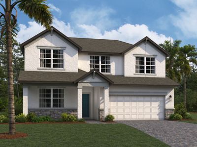 New construction Single-Family house 31236 Denham Ridge Ln, Wesley Chapel, FL 33545 Santa Monica- photo 0 0