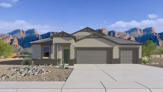 New construction Single-Family house 1573 E Glazier Dr, Casa Grande, AZ 85122 plan Courtland - image